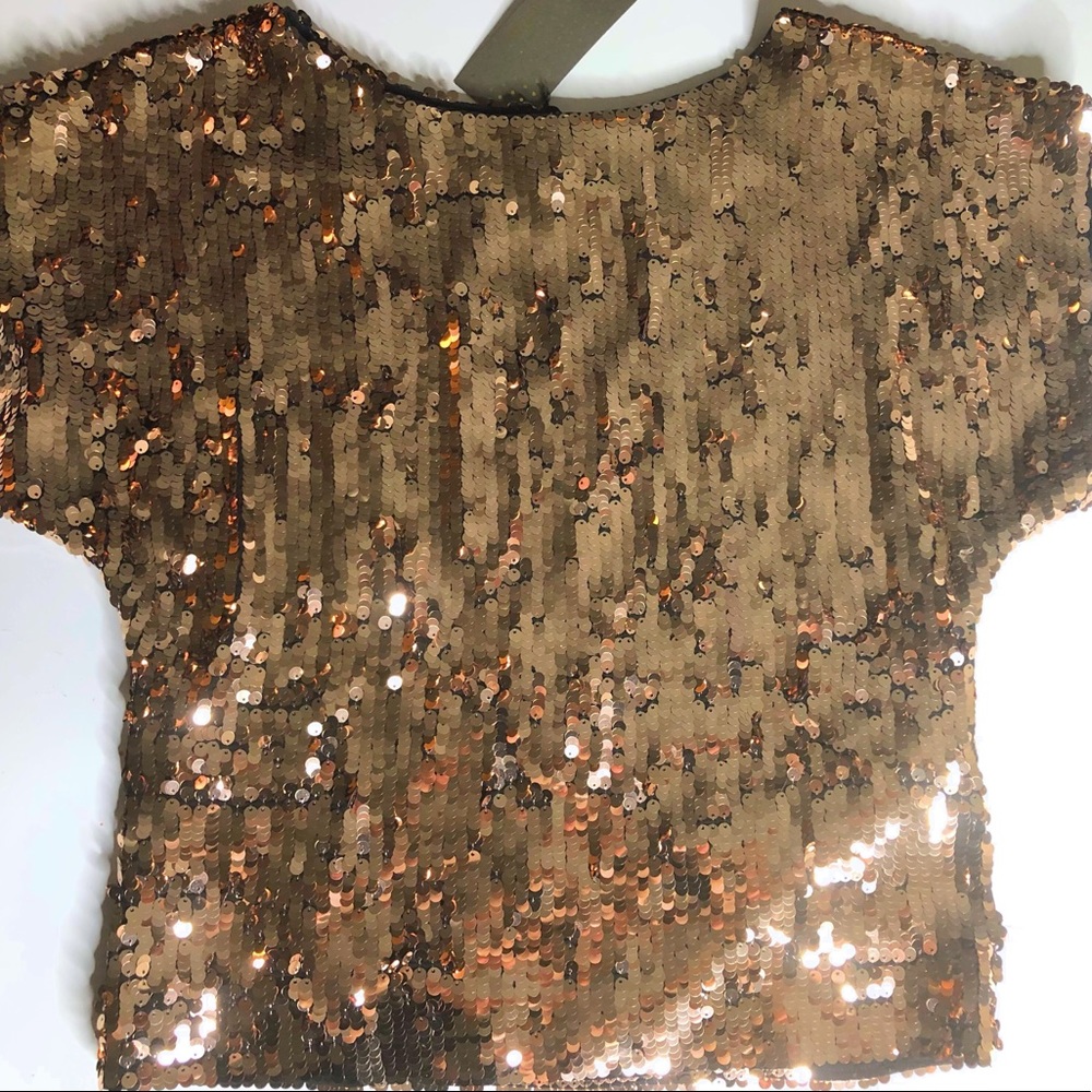 Gold Sequin Top